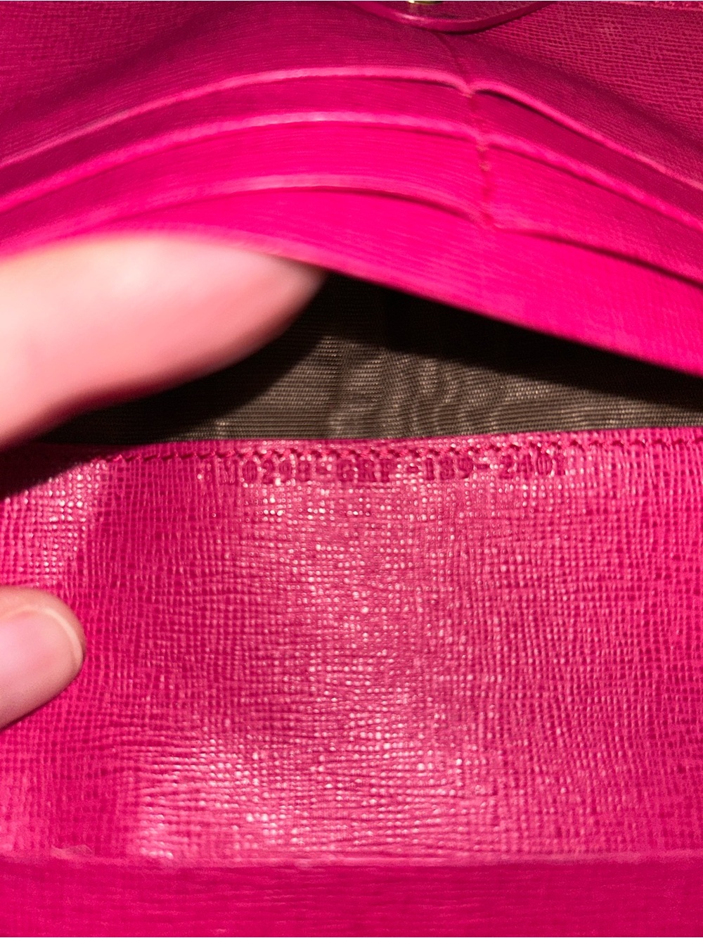 Fendi Tobacco/Pink Zucca Coated Canvas Flap Continental
Wallet. ECU - Picture 13 of 14
